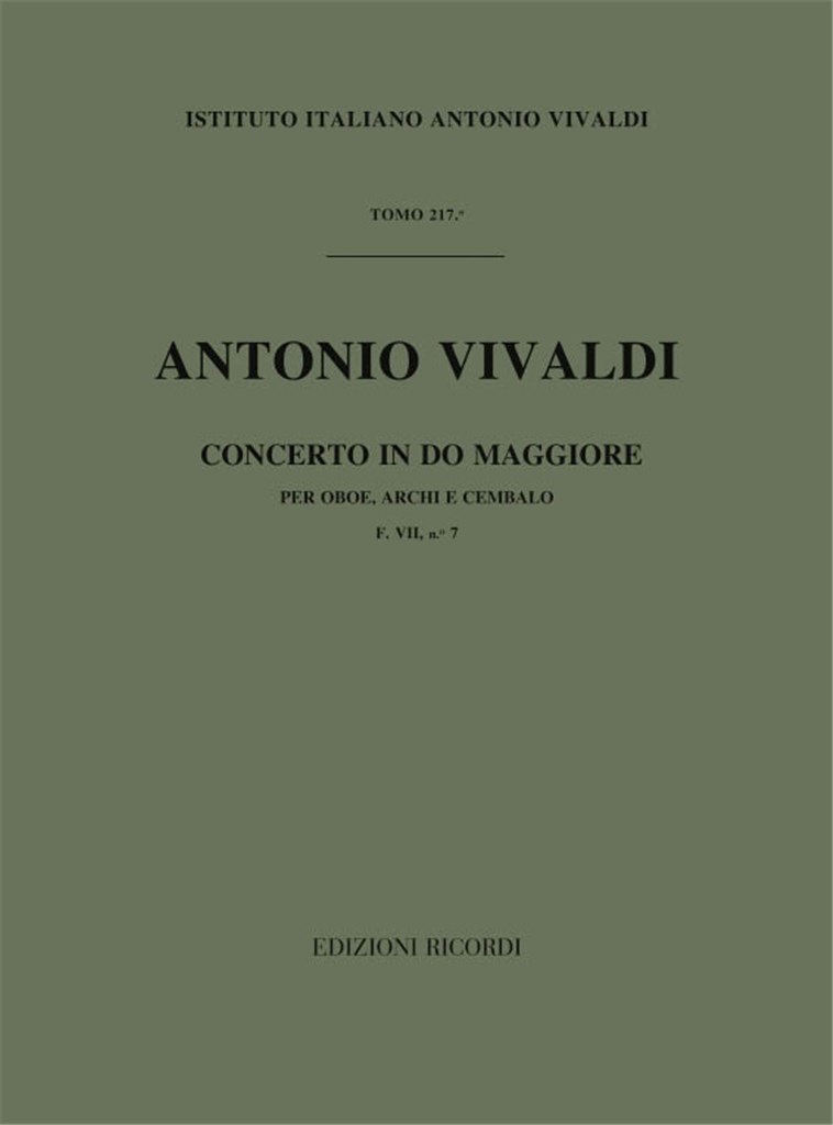 Concerti Per Ob., Archi E B.C.: In Do Rv 448